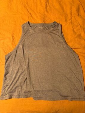 Athleta Heather Gray/blue Crewneck Top